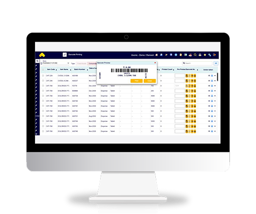 Barcode dispensing with FEFO expiry tracking & multi-store visibility