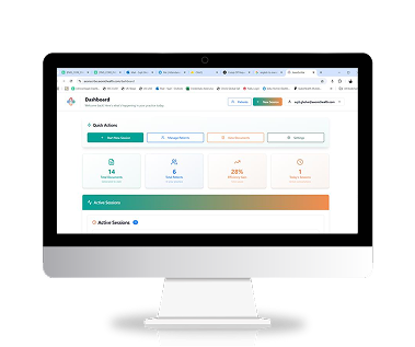 Comprehensive Patient History, Anywhere - AxonScribe AI medical scribe feature showing Securely access complete patient histories from any device — in clinic, on round...